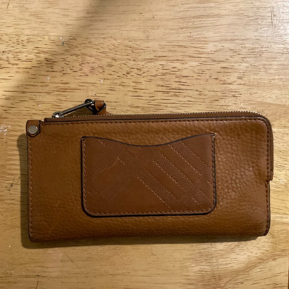Burberry Leather Wallet Tan